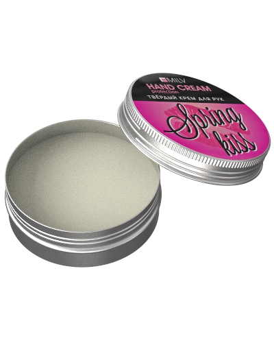 Твердый крем для рук на пчелином воске Защитный 45 г «Весенний поцелуй»