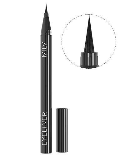 Подводка для глаз ультрачёрная (аппликатор кисть). Тон 1. 1 мл