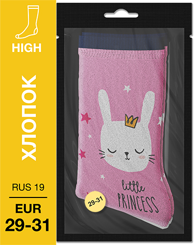 107 High. Носки детские Хлопок. K-13 RUS 19/EUR 29-31