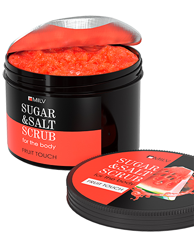 Сахарно-солевой скраб для тела "АРБУЗ". 600 г