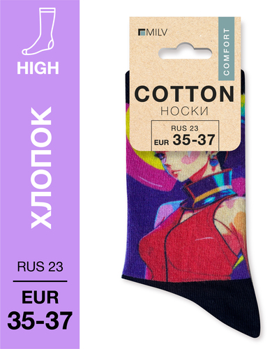 104 High. Носки Хлопок. J 09 RUS 23/EUR 35-37