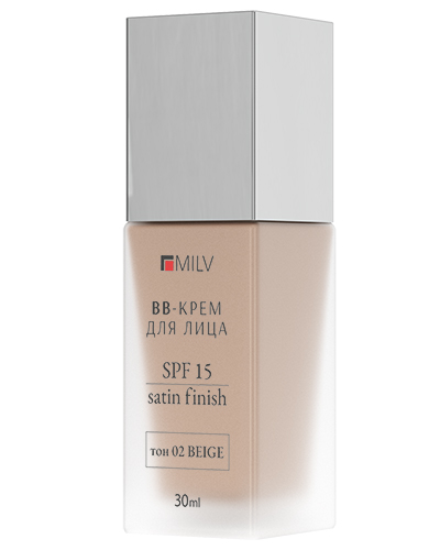 Увлажняющий BB-крем для лица. Тон 02 BEIGE. 30 мл
