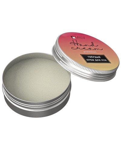 Твердый крем для рук на пчелином воске Защитный 45 г «Абрикосовый цвет»