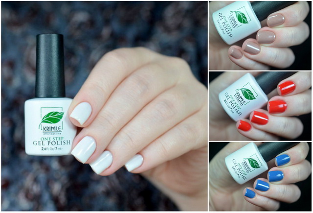 Krimle - One Step Gel Polish - 3, 5, 10, 29 + Milv - слайдер-дизайн