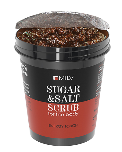 Сахарно-солевой скраб для тела «Кофе». 290 г