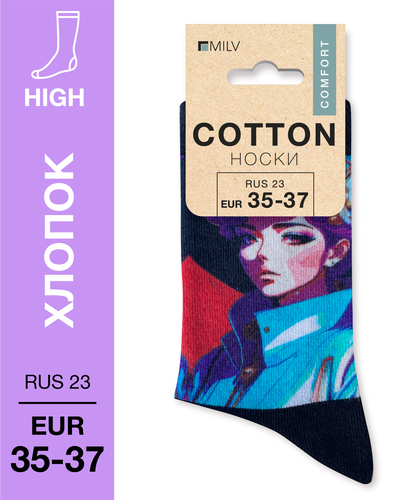 104 High. Носки Хлопок. J 10 RUS 23/EUR 35-37