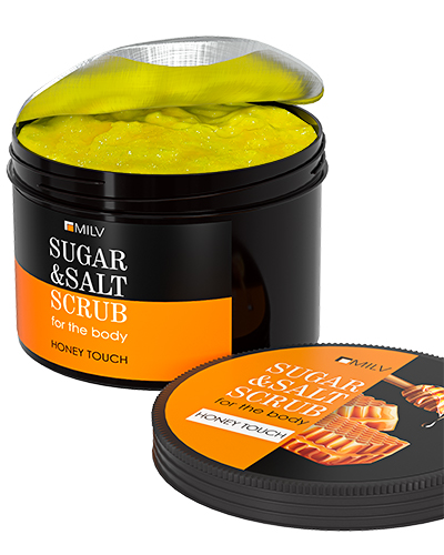 Сахарно-солевой скраб для тела "МЁД". 600 г
