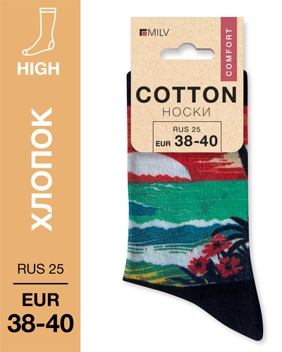 104 High. Носки Хлопок. A 21 RUS 25/EUR 38-40