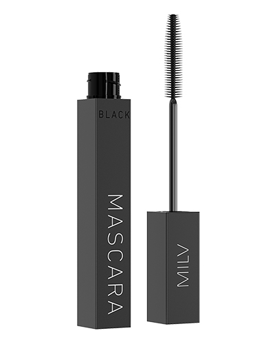 Тушь для ресниц удлиняющая ультрачёрная (силиконовая кисть). Тон 1. 8 мл