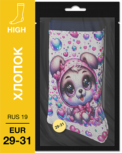107 High. Носки детские Хлопок. K-14 RUS 19/EUR 29-31