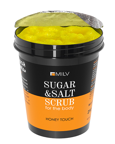 Сахарно-солевой скраб для тела «Мёд». 290 г