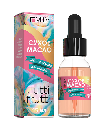 Средство для ногтей Сухое укрепляющее масло для ногтей «TUTTI FRUTTI». 15 мл картинка
