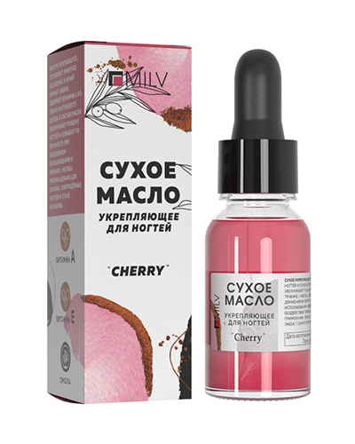 Средство для ногтей Сухое укрепляющее масло для ногтей "CHERRY". 15 мл картинка