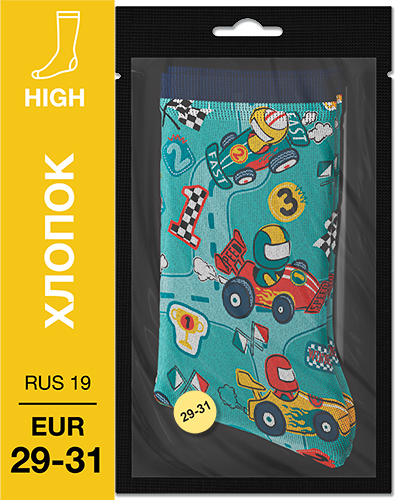 107 High. Носки детские Хлопок. K-22 RUS 19/EUR 29-31