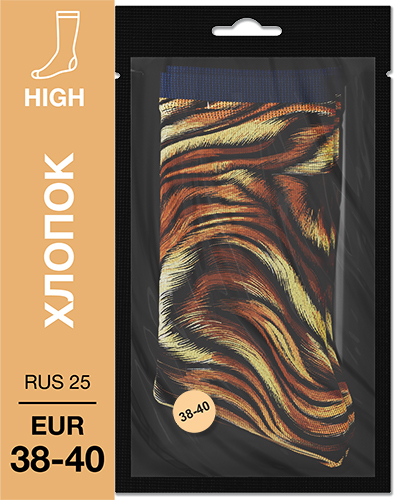 107 High. Носки Хлопок. M-04 RUS 25/EUR 38-40
