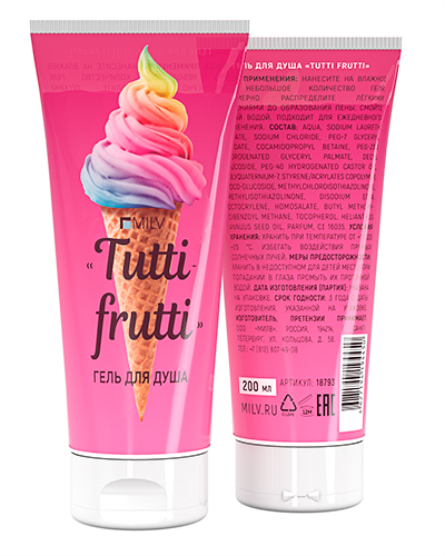 Гель для душа "TUTTI FRUTTI". 200 мл
