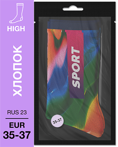 107 High. Носки Хлопок. S-01 RUS 23/EUR 35-37