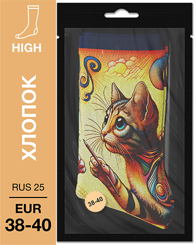 107 High. Носки Хлопок. M-09 RUS 25/EUR 38-40
