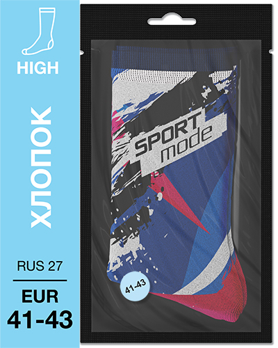 107 High. Носки Хлопок. S-04 RUS 27/EUR 41-43