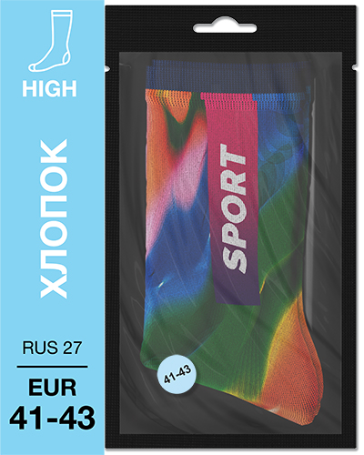 107 High. Носки Хлопок. S-01 RUS 27/EUR 41-43