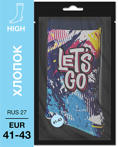 107 High. Носки Хлопок. S-05 RUS 27/EUR 41-43
