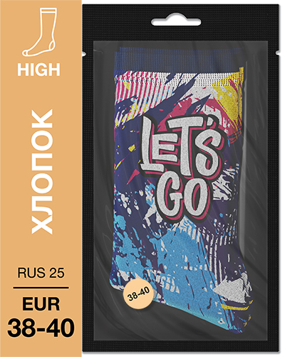 107 High. Носки Хлопок. S-05 RUS 25/EUR 38-40