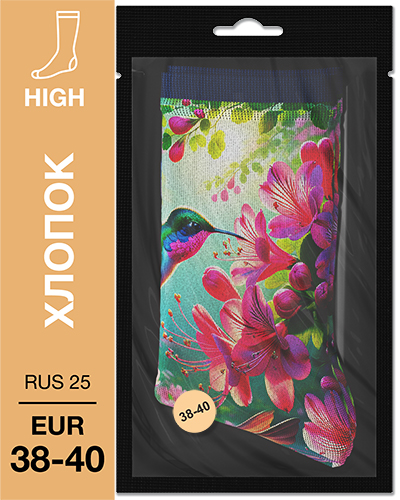 107 High. Носки Хлопок. M-08 RUS 25/EUR 38-40