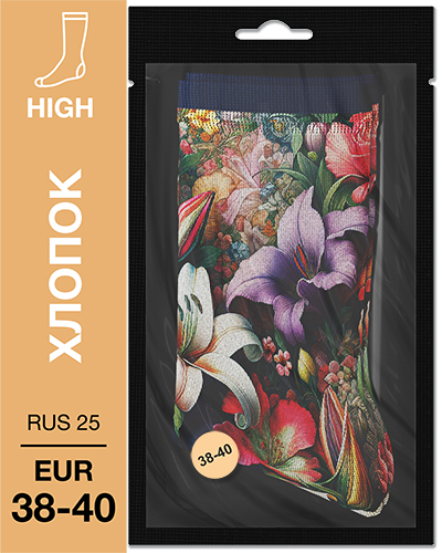 107 High. Носки Хлопок. M-06 RUS 25/EUR 38-40