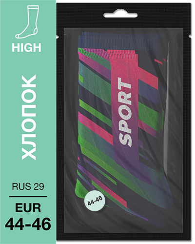 107 High. Носки Хлопок. S-06 RUS 29/EUR 44-46